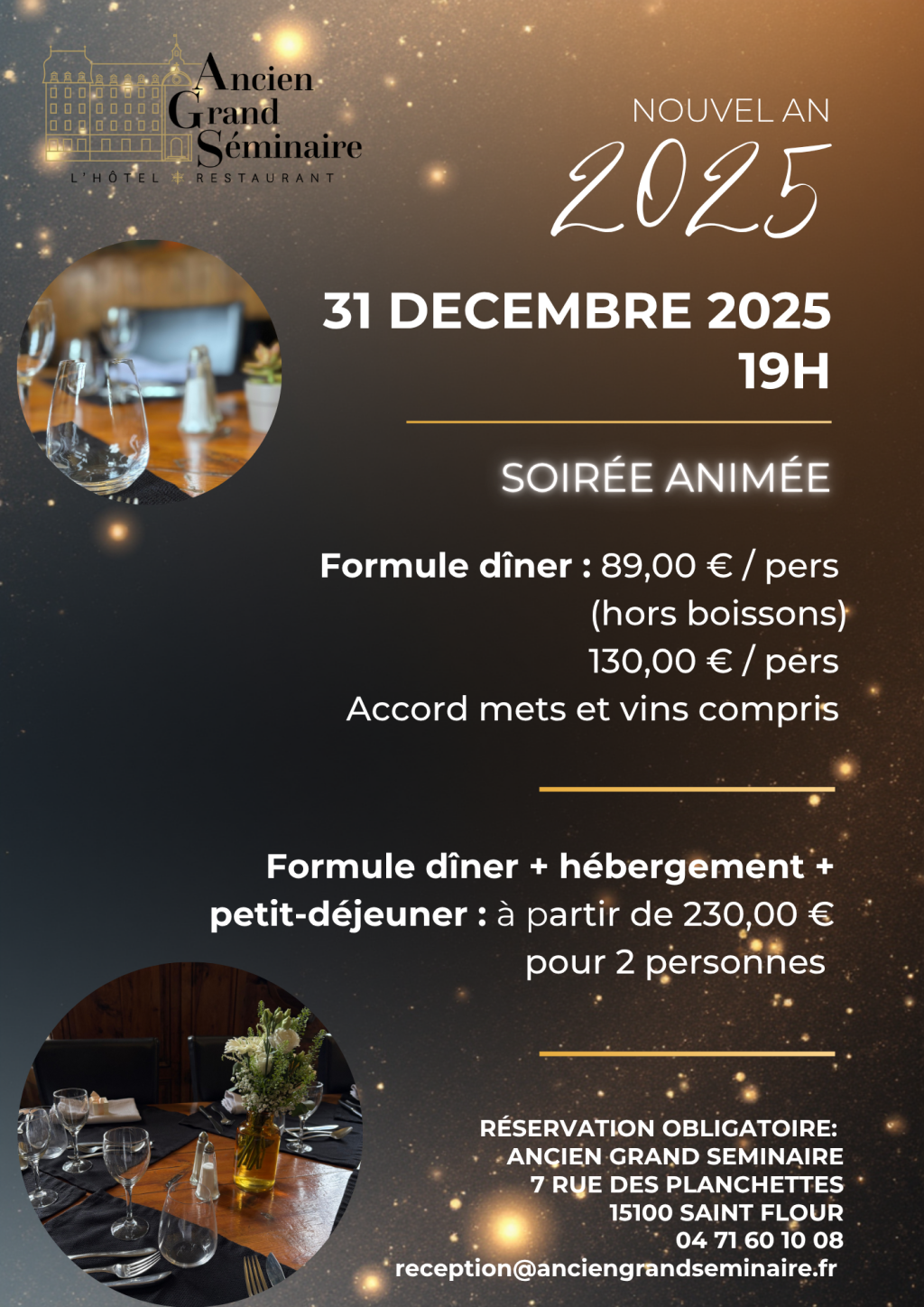 Affiche nouvel an 2025
